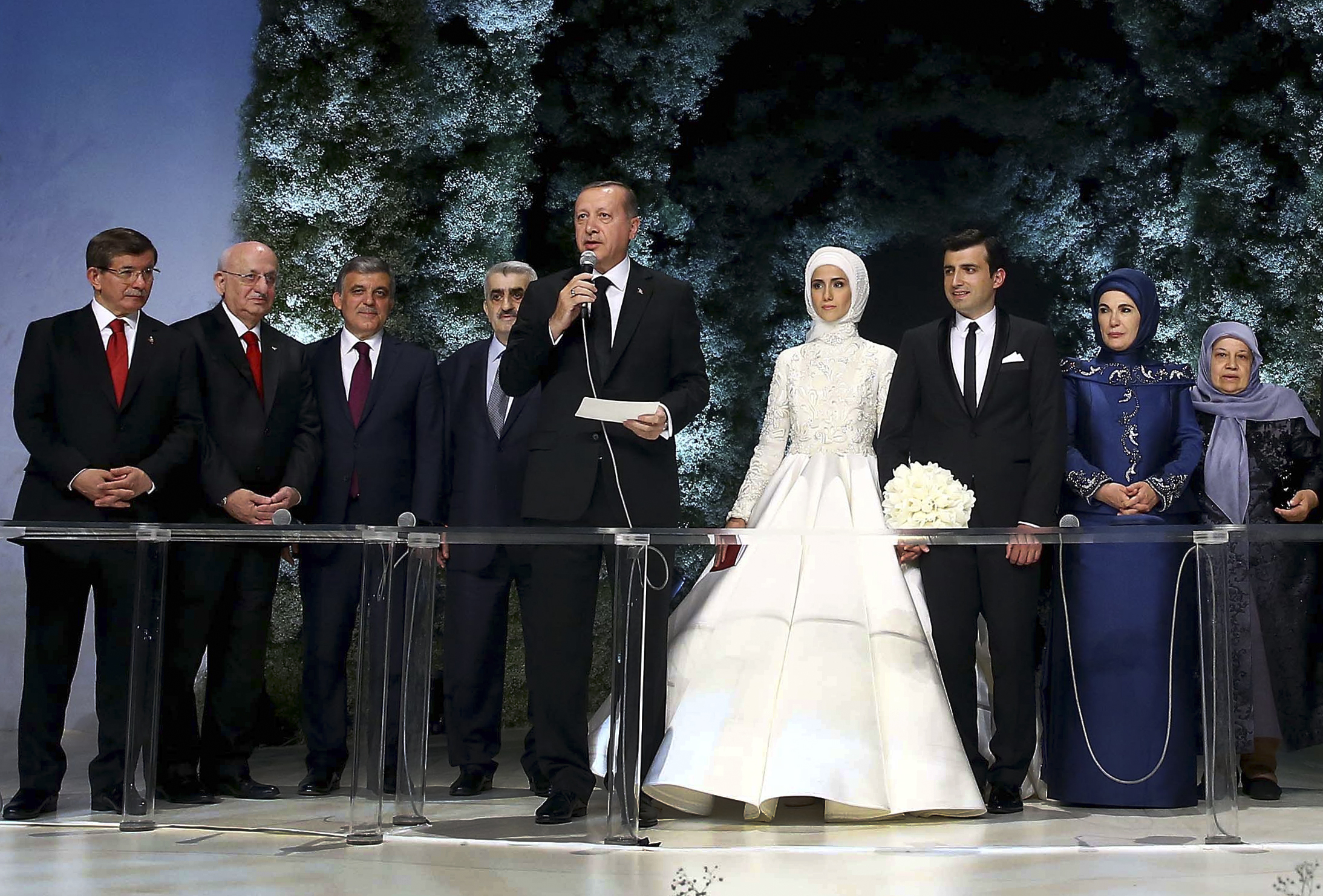 Φωτογραφίες από τον πολυτελή γάμο της κόρης του Ερντογάν